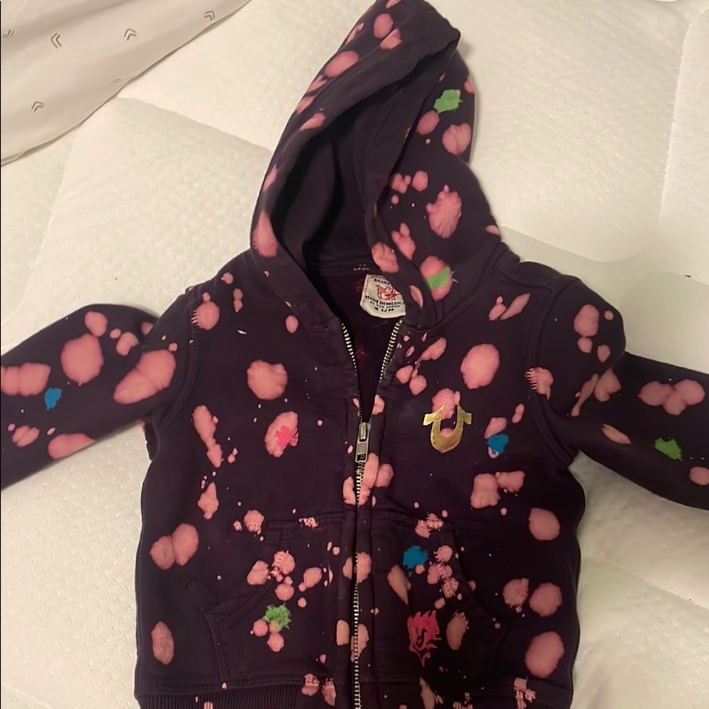 True Religion Kids Jacket - Purple with Pink and Green Accents